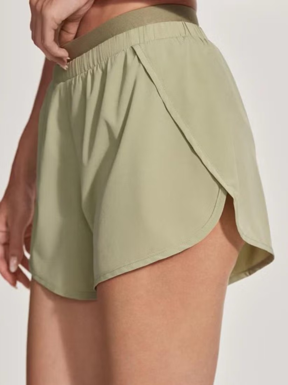 Varley Rae Running Short 4" in Light Sage Green -Size XS